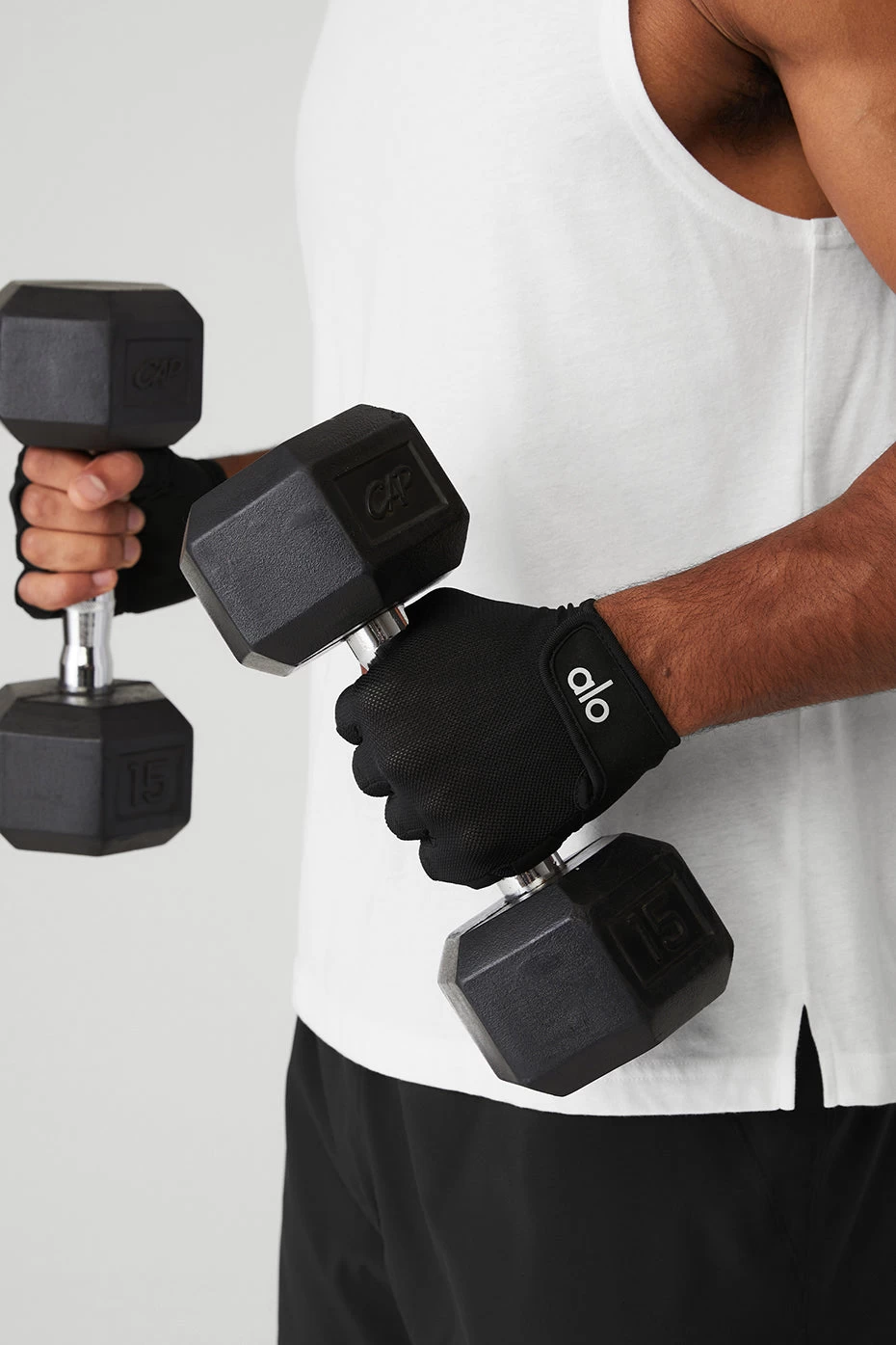 Power Moves Workout Gloves - Black - Image 3