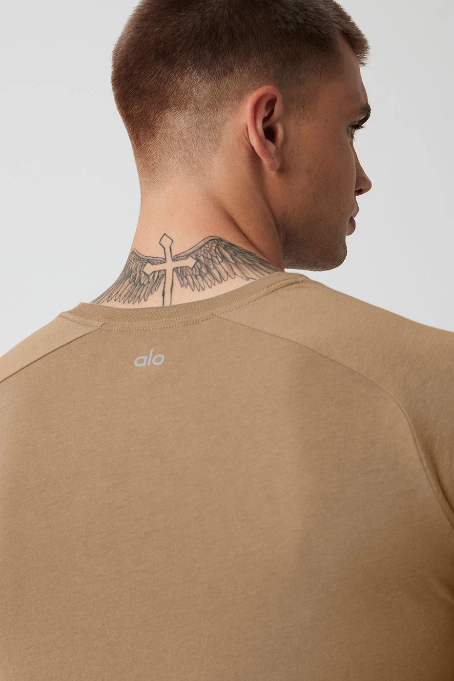 The Triumph Crew Neck Tee - Gravel - Image 4