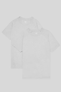 Triumph Crew Neck Tee (2 Pack) - Athletic Heather Grey