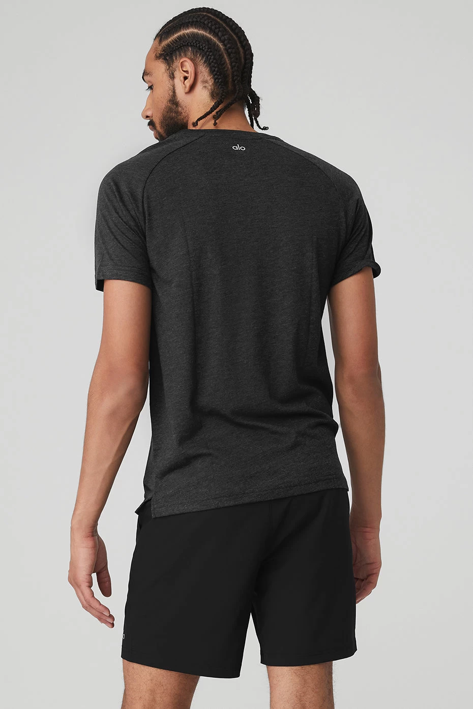 The Triumph Crew Neck Tee - Black Heather - Image 2