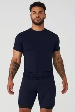 Conquer Reform Crewneck Short Sleeve - Navy