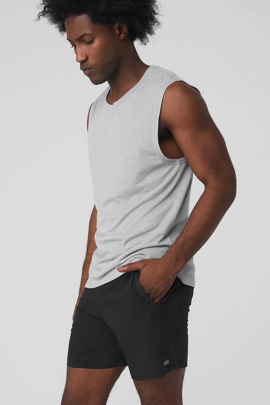 The Triumph Muscle Tank - Athletic Heather Grey - Image 3