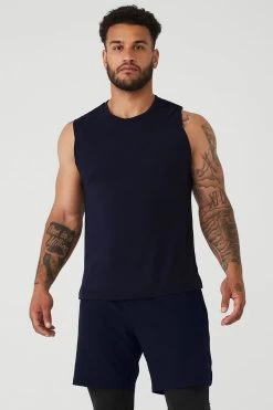 The Triumph Muscle Tank - Navy