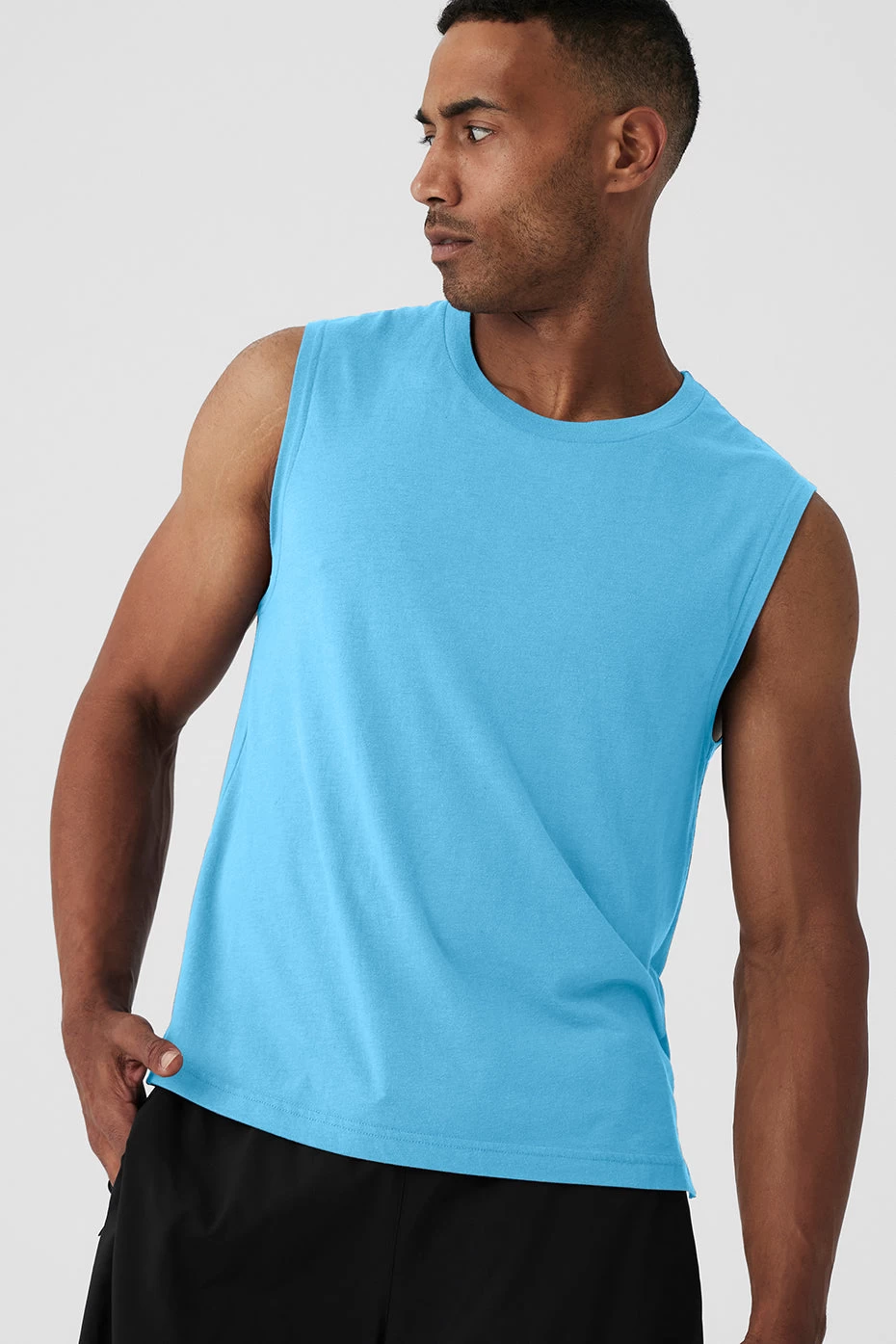 The Triumph Muscle Tank - Azure Blue - Image 5