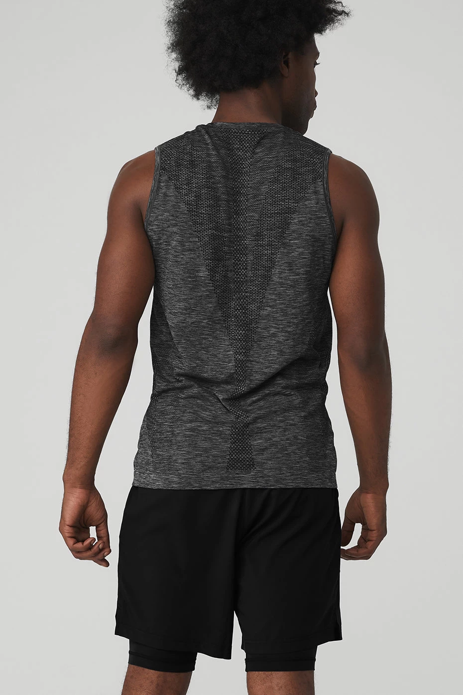 Amplify Seamless Muscle Tank - Black Heather - Image 2