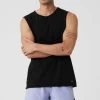 Society Raw Edge Tank - Black