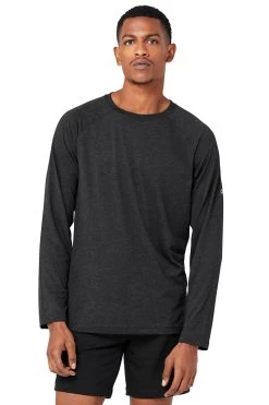 Triumph Long Sleeve Tee - Black Heather