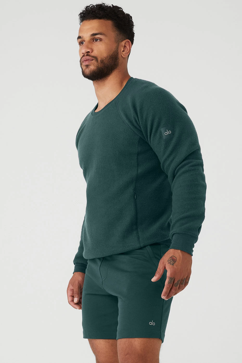 Triumph Crew Neck Sweatshirt - Midnight Green - Image 3