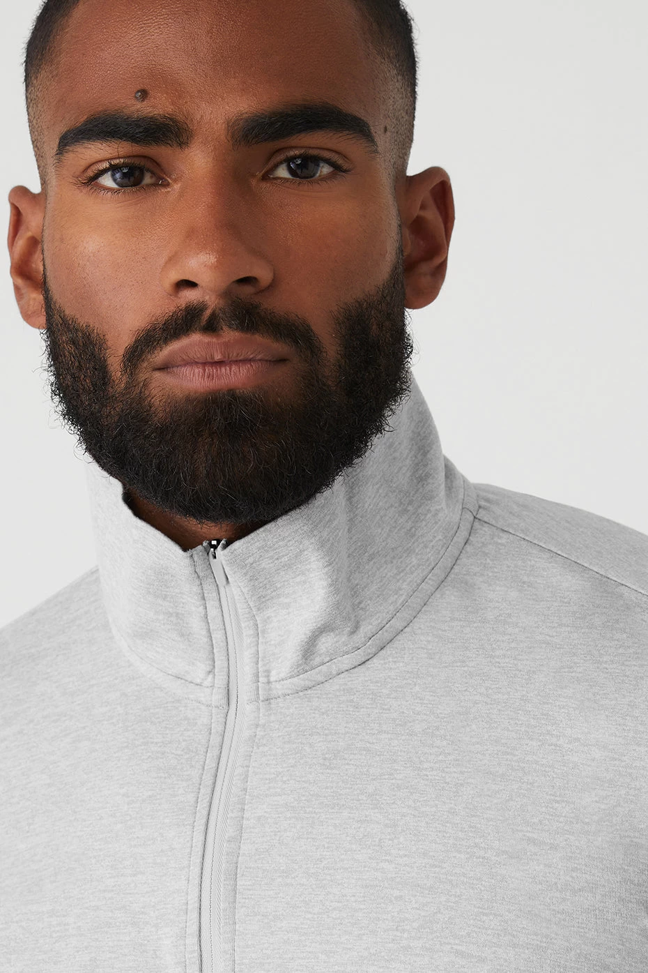 Conquer 1/4 Zip Reform Long Sleeve - Athletic Heather Grey - Image 4