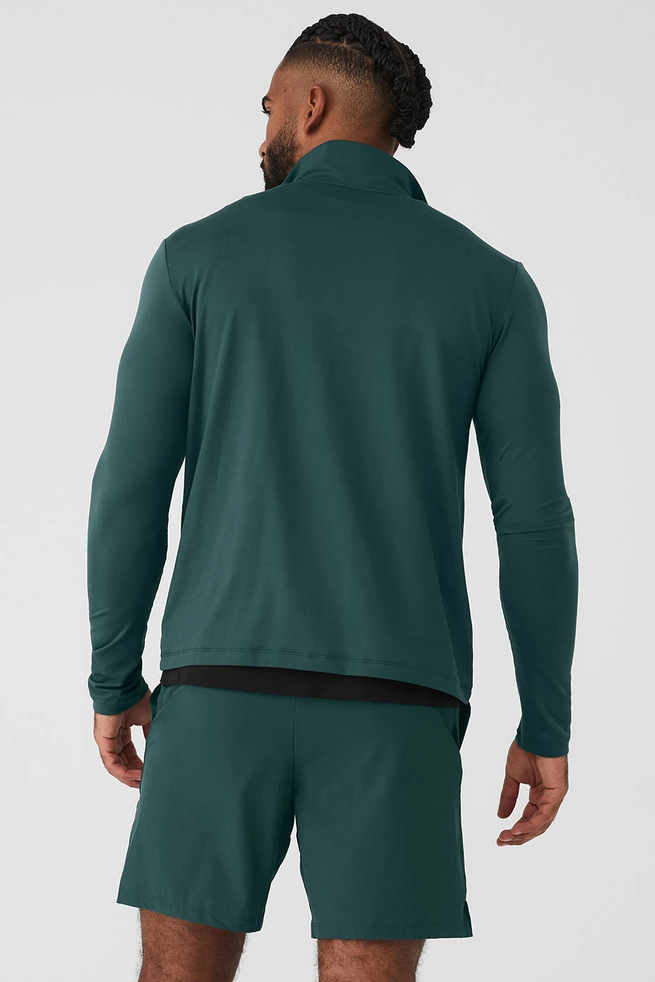 Conquer 1/4 Zip Reform Long Sleeve - Midnight Green - Image 2