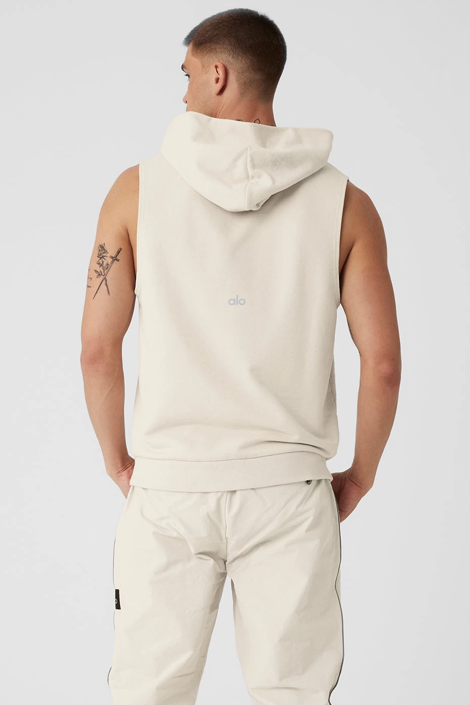 Chill Sleeveless Hoodie - Bone - Image 2