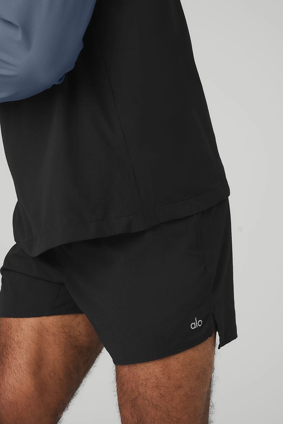 Ripstop 1/4 Zip On-Set Jacket - Black/Bluestone - Image 5