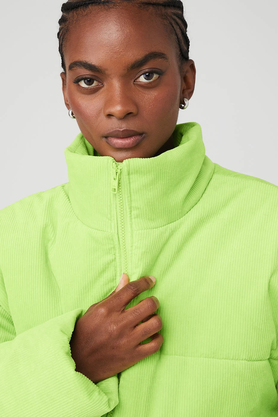 Corduroy Stage Puffer - Celery - Image 5