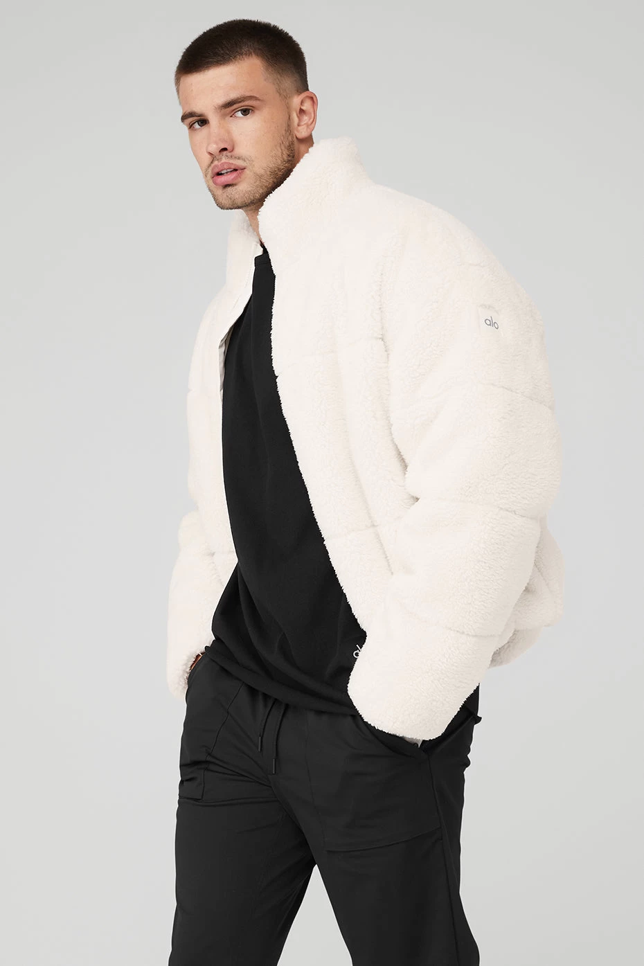 Sherpa Stage Puffer - Ivory - Image 3