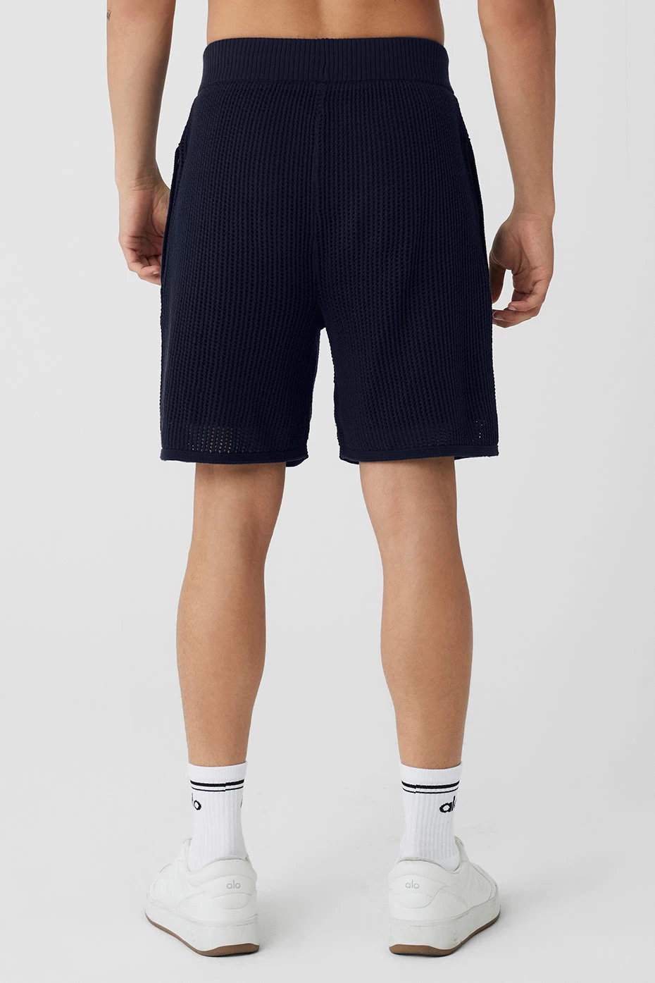Open-Knit Short - Navy - Image 2