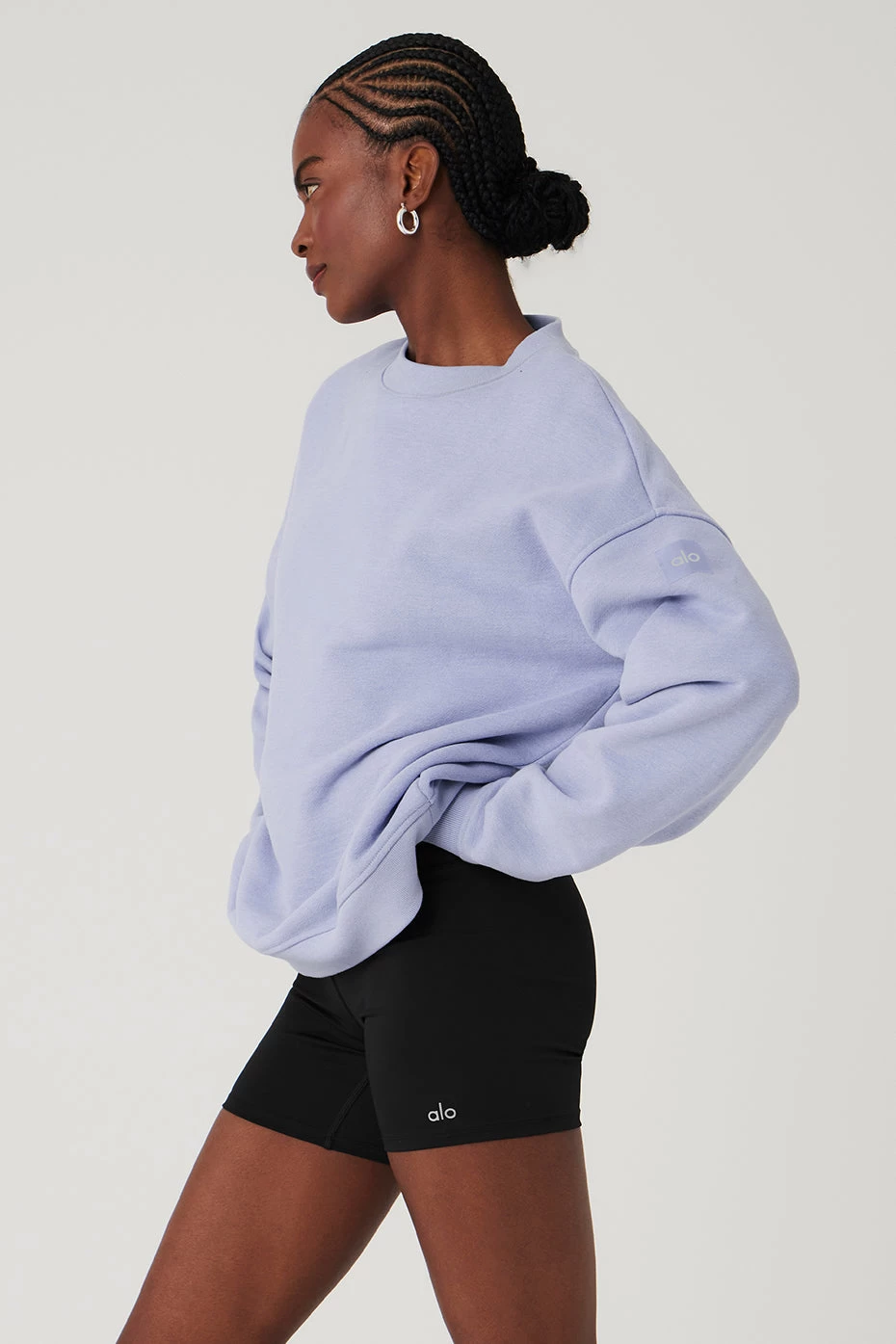 Renown Heavy Weight Crew Neck Pullover - Icy Purple - Image 3