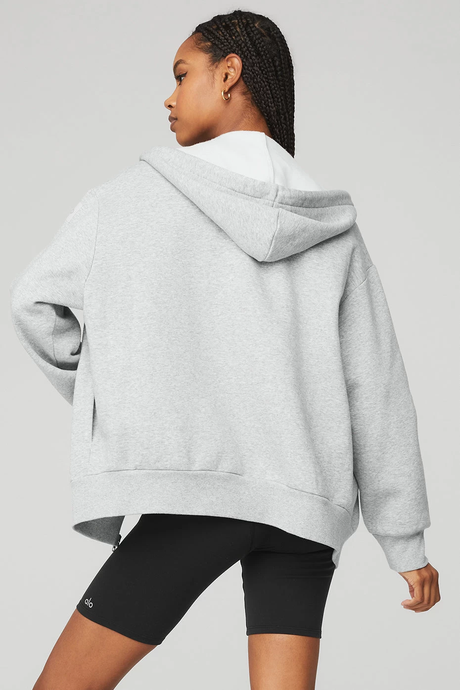 Everyday Full Zip Hoodie - Athletic Heather Grey - Image 2