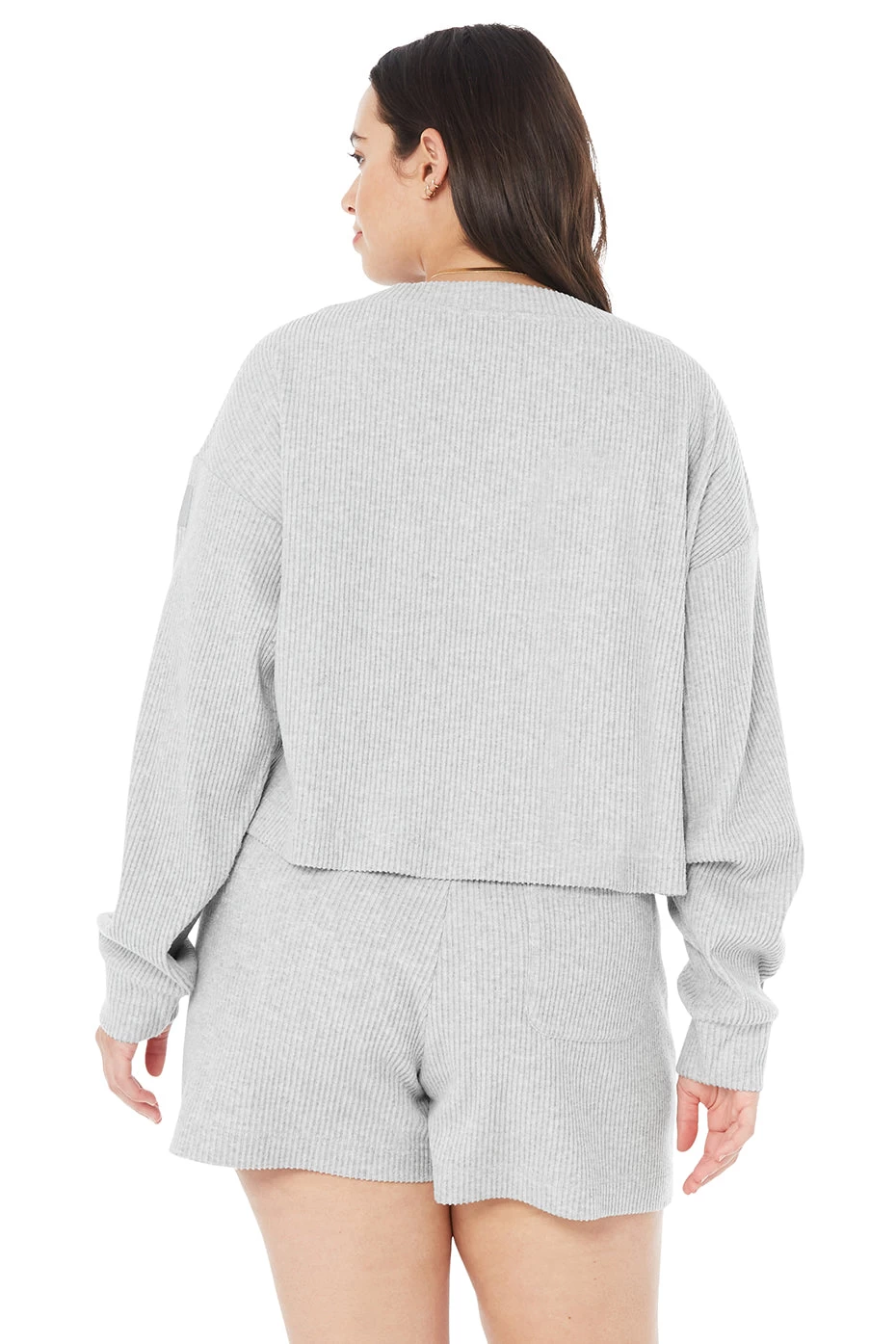 Muse V-Neck Pullover - Athletic Heather Grey - Image 6