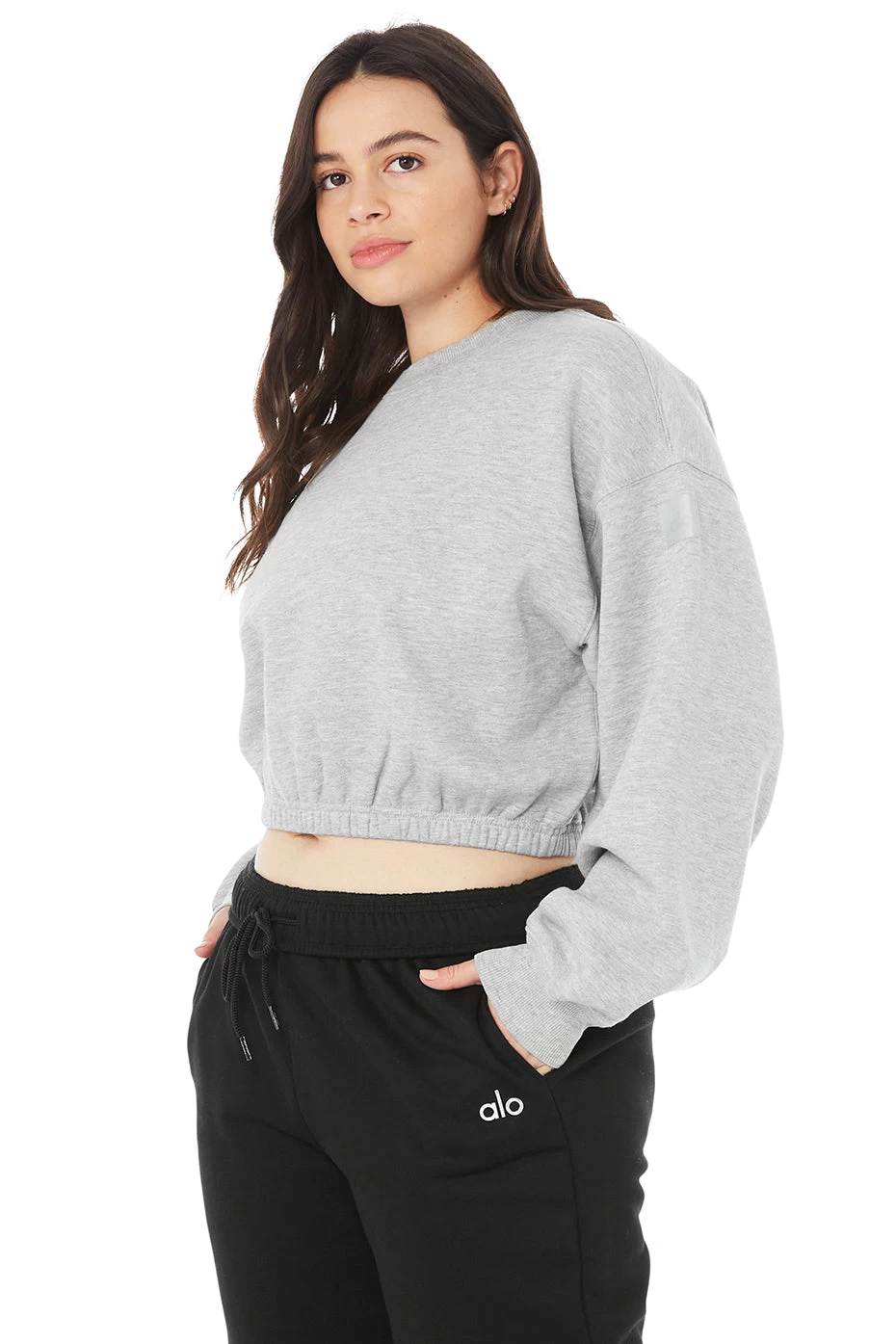 Devotion Crew Neck Pullover - Athletic Heather Grey - Image 7