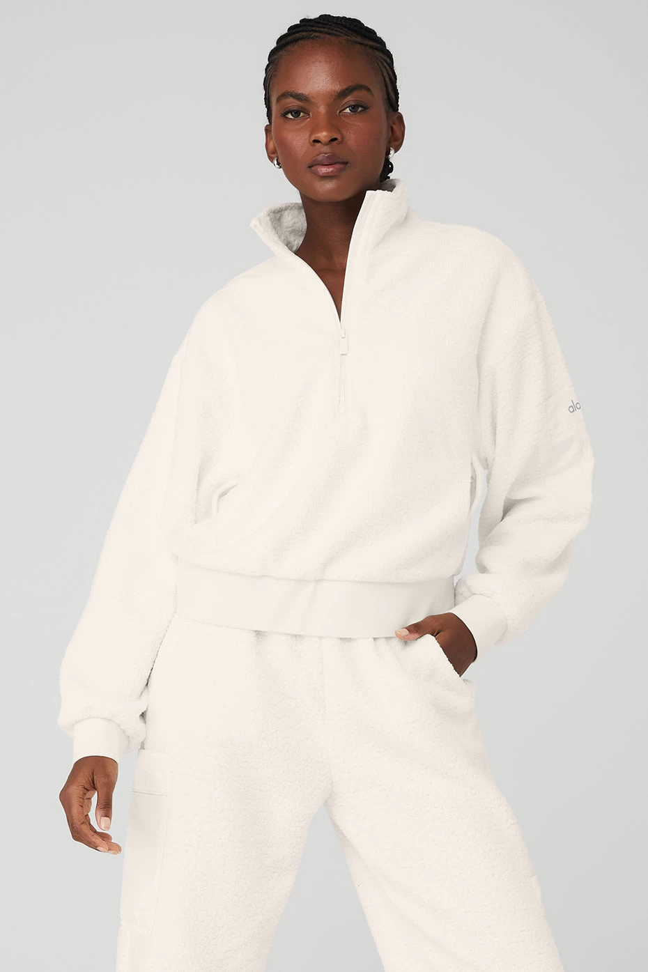 Micro Sherpa Solstice Coverup - Ivory