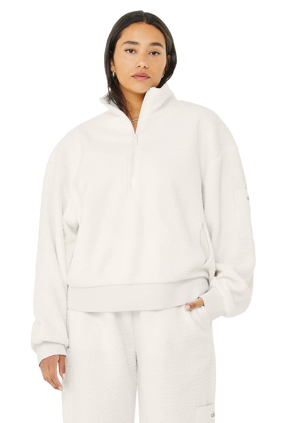 Micro Sherpa Solstice Coverup - Ivory - Image 5