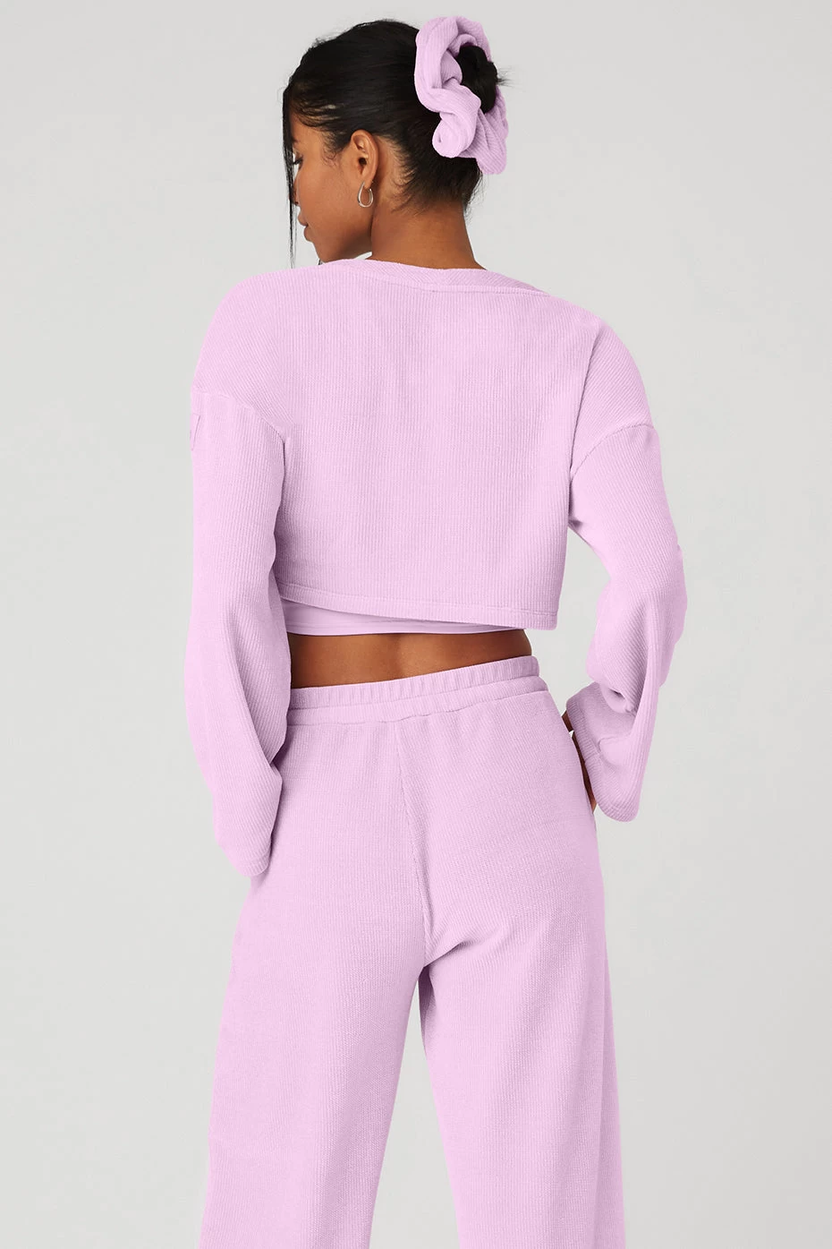 Chenille Chalet Cardigan - Sugarplum Pink - Image 2