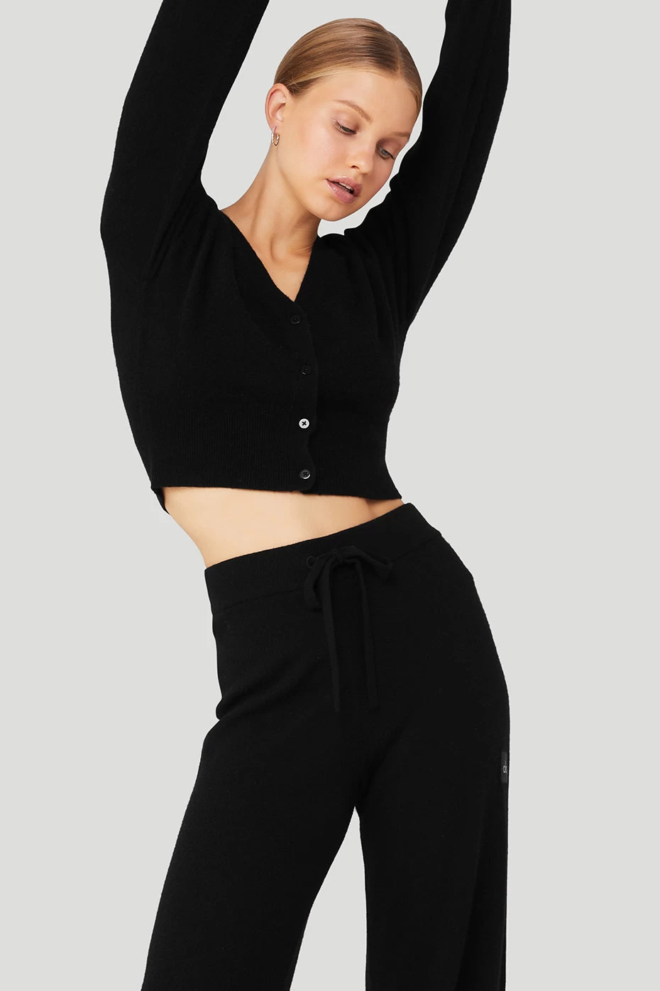 Cashmere Jet Set Cardigan - Black