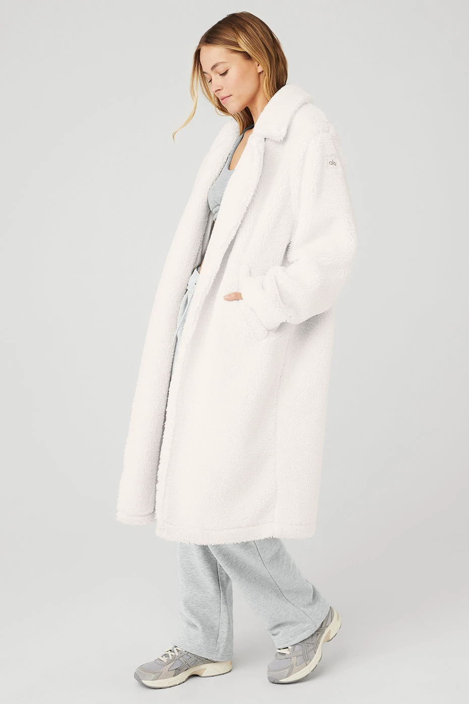 Oversized Sherpa Trench - Ivory - Image 3