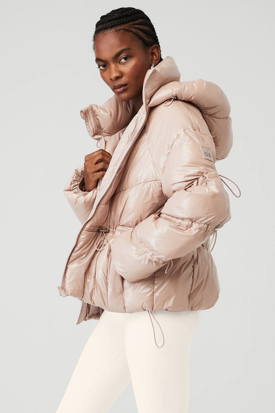 Stunner Puffer Jacket - Dusty Pink - Image 3