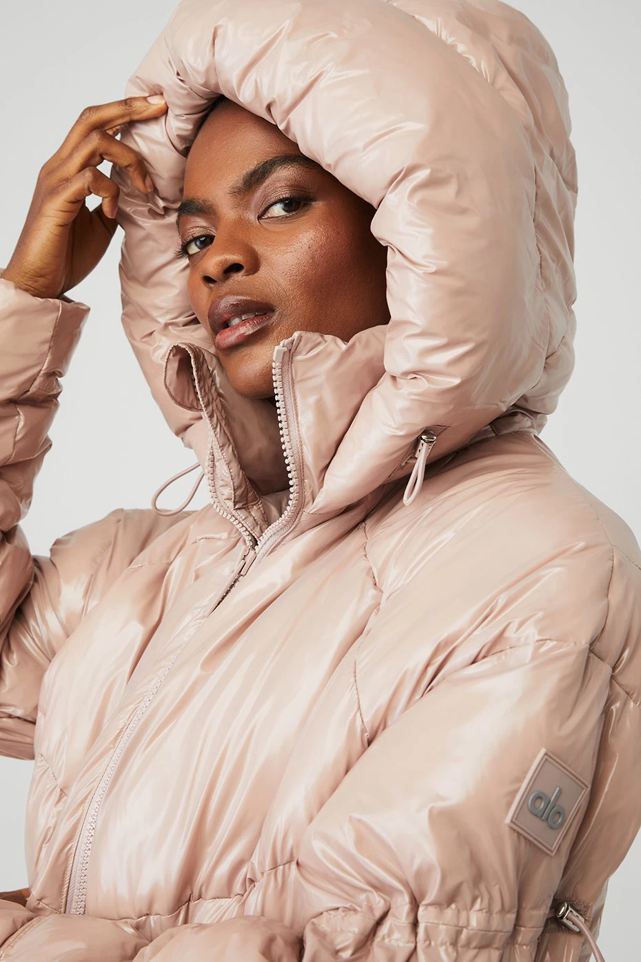 Stunner Puffer Jacket - Dusty Pink - Image 4