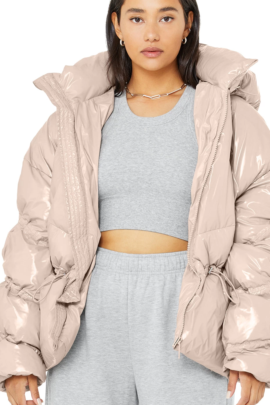 Stunner Puffer Jacket - Dusty Pink - Image 8
