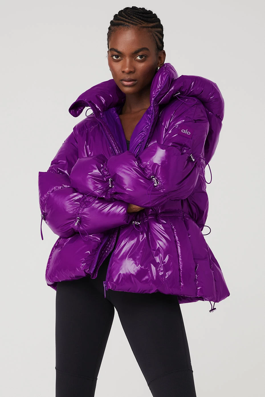 Stunner Puffer Jacket - Bright Plum
