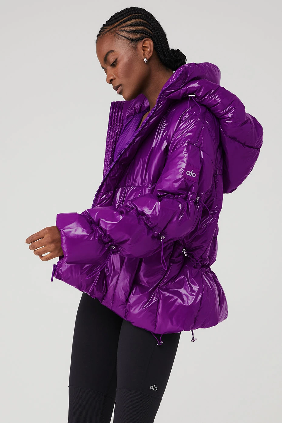 Stunner Puffer Jacket - Bright Plum - Image 3