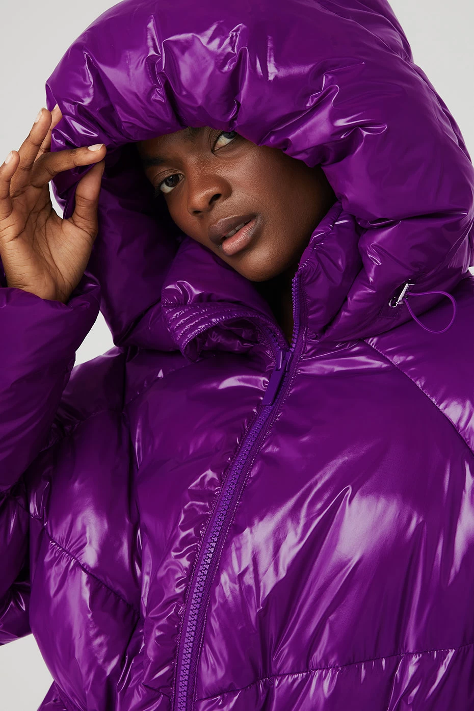 Stunner Puffer Jacket - Bright Plum - Image 6