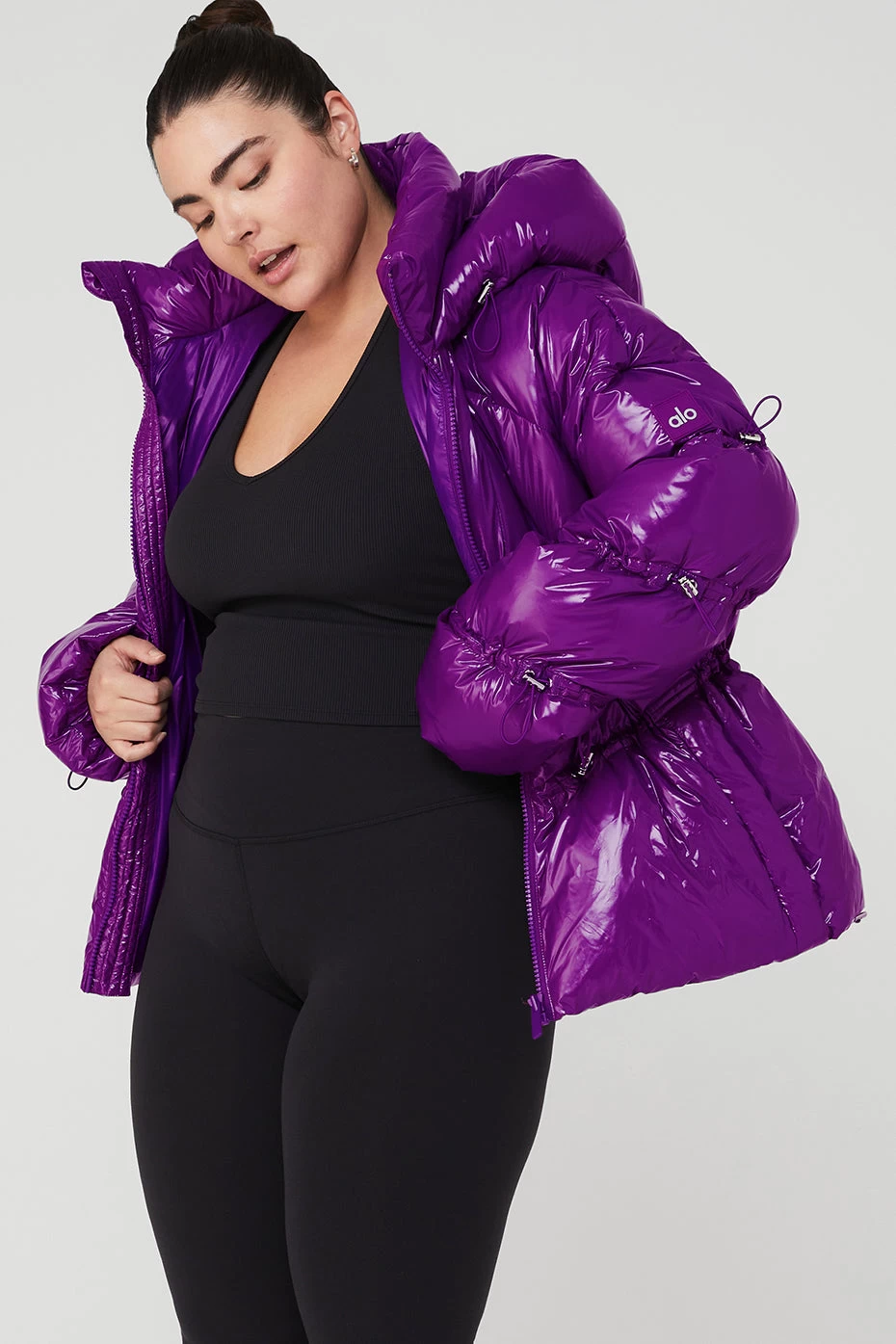 Stunner Puffer Jacket - Bright Plum - Image 9