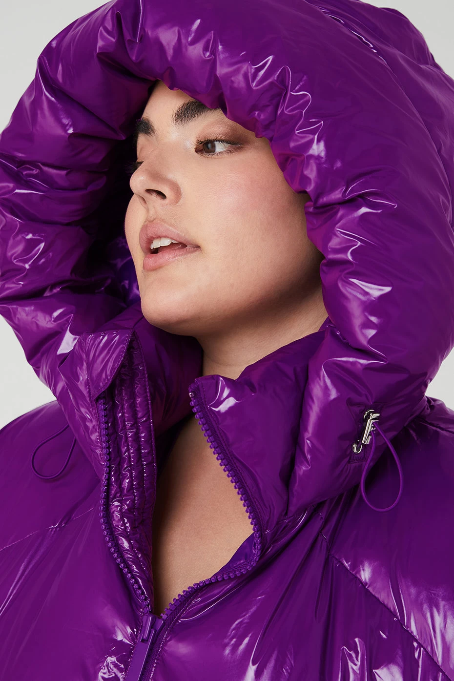 Stunner Puffer Jacket - Bright Plum - Image 11