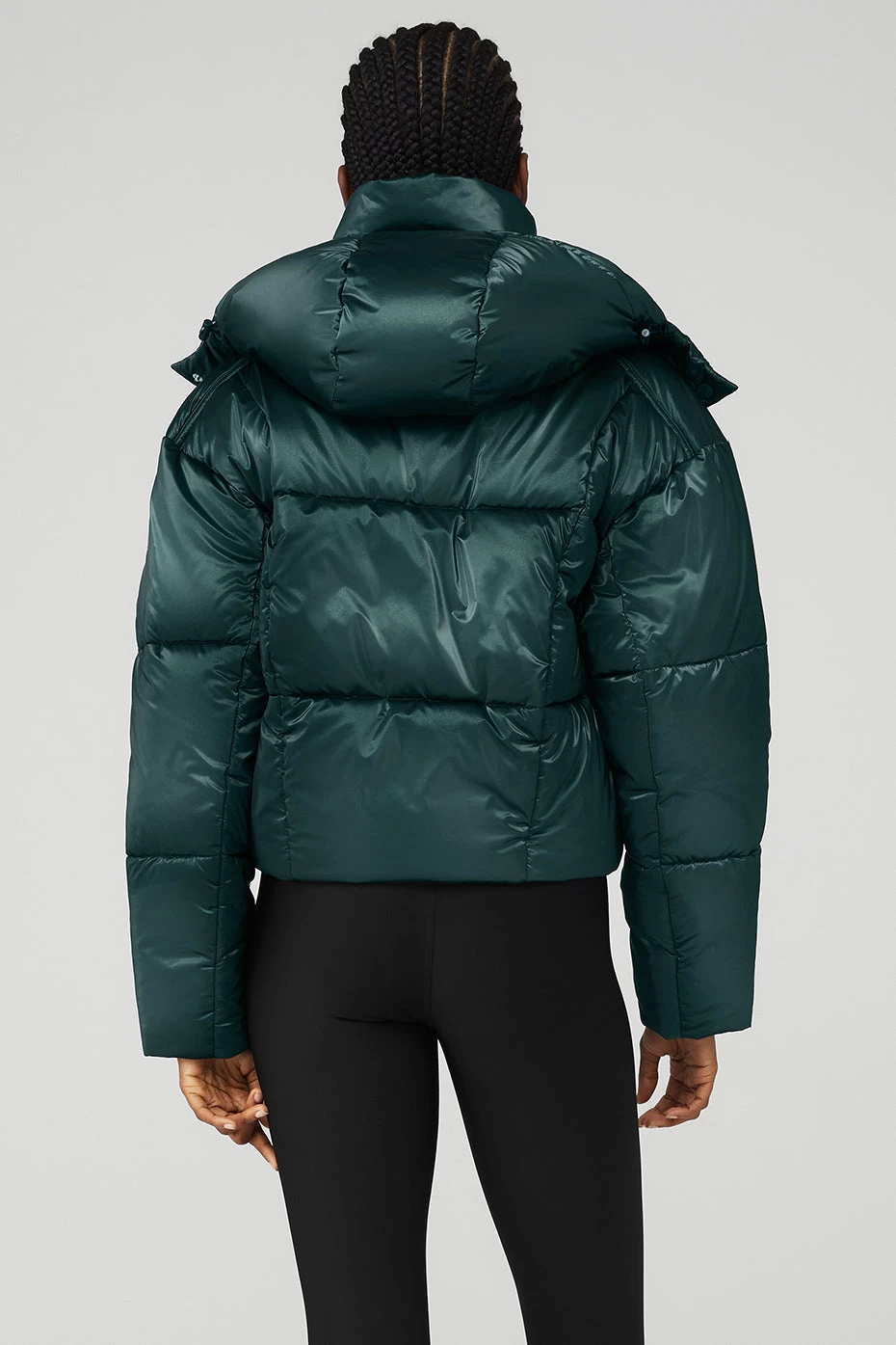 Pearlized Pristine Puffer - Midnight Green - Image 2
