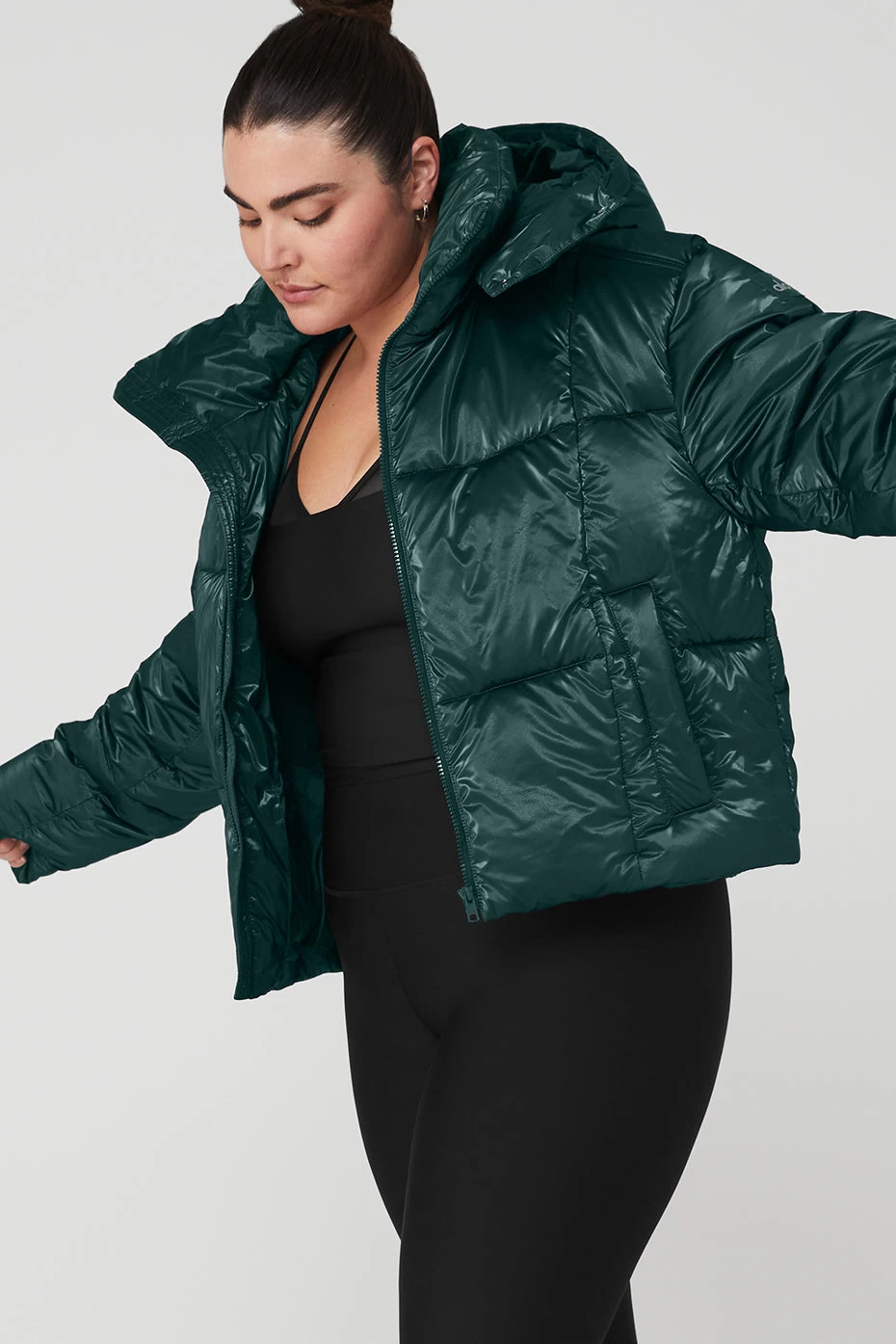 Pearlized Pristine Puffer - Midnight Green - Image 8
