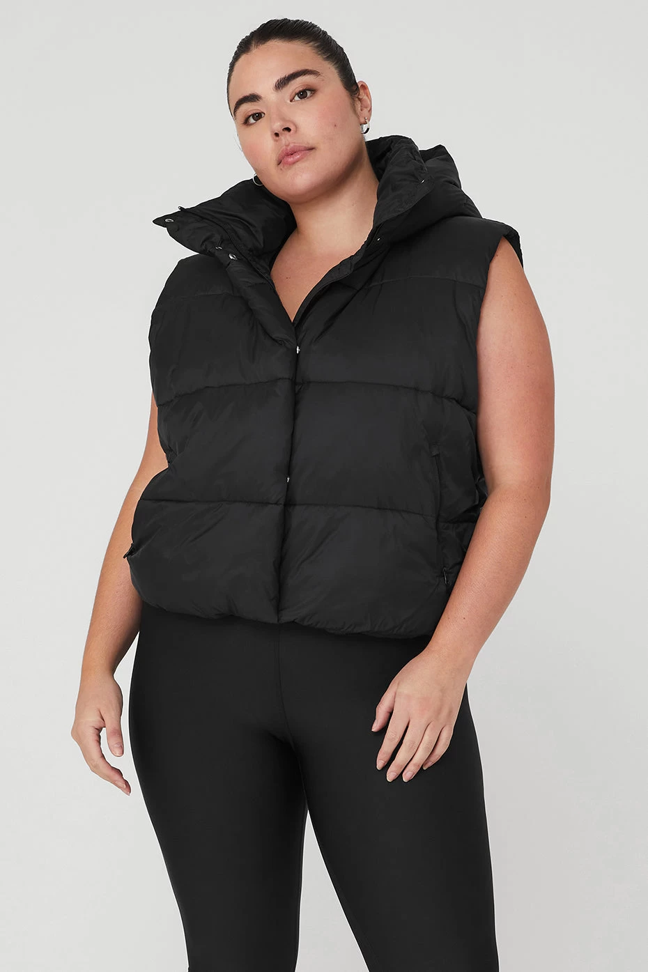 Gold Rush Puffer Vest - Black - Image 6