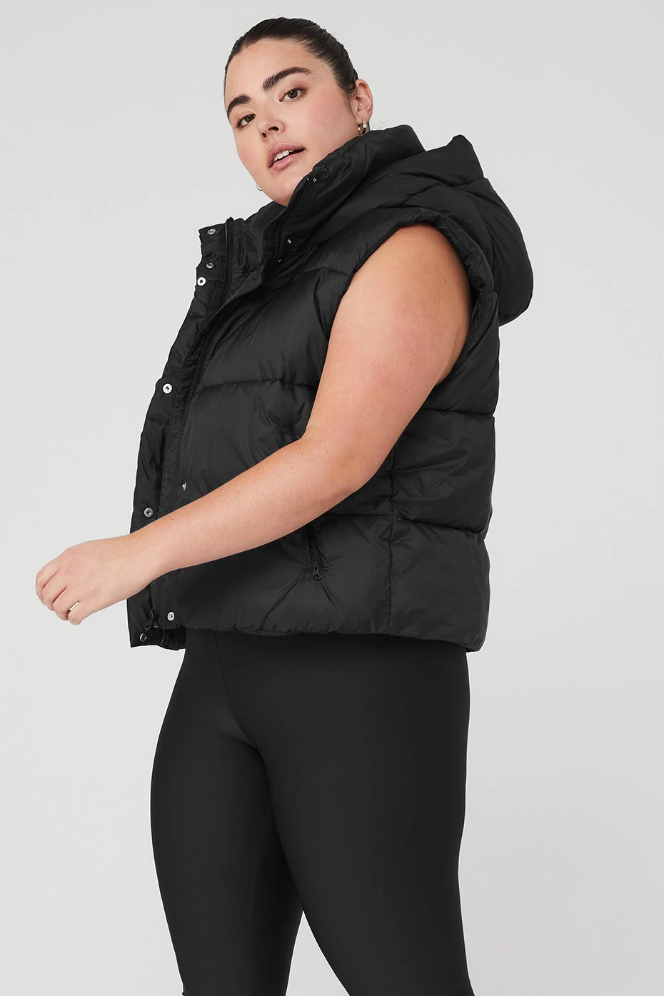 Gold Rush Puffer Vest - Black - Image 8