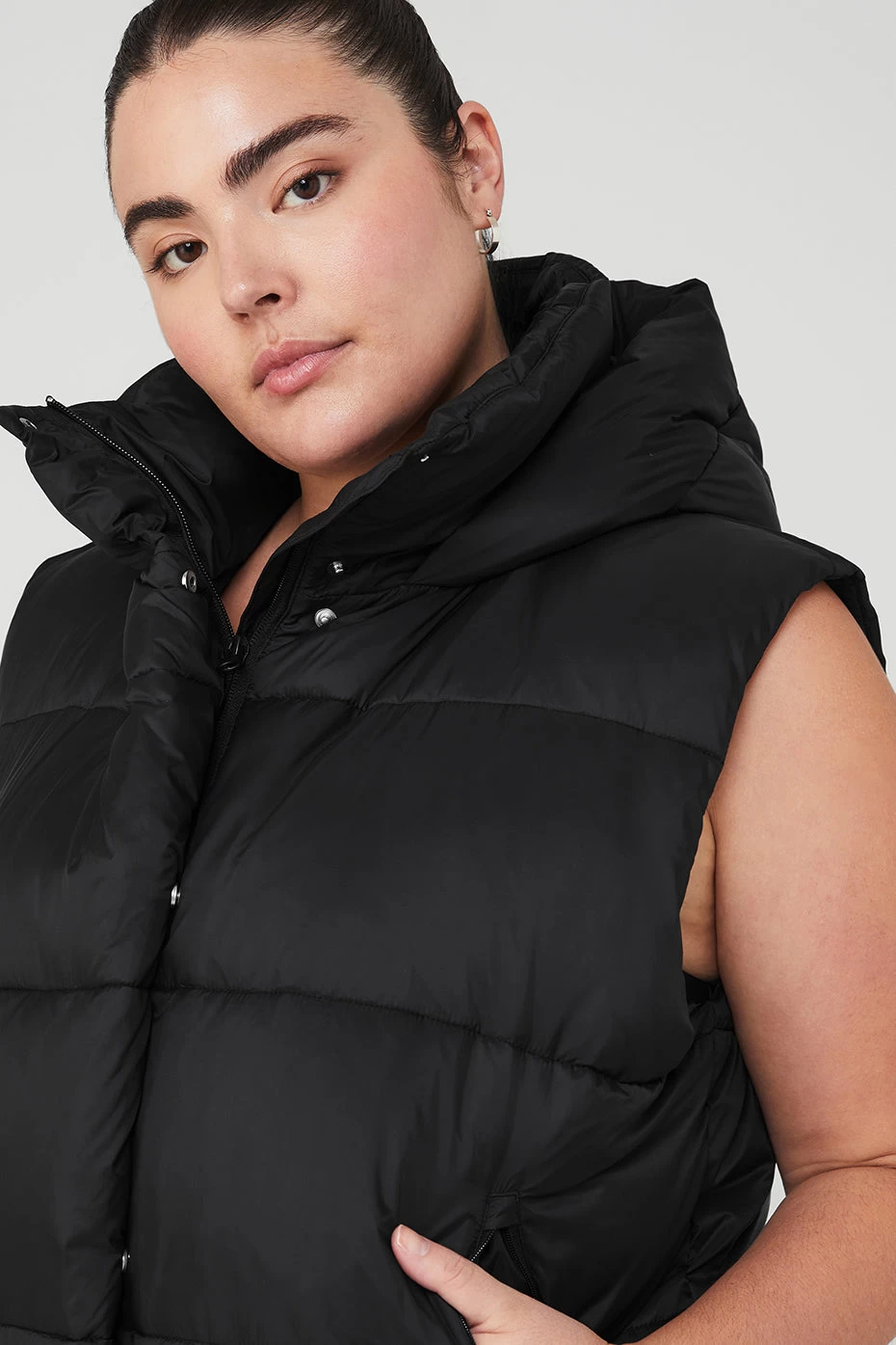Gold Rush Puffer Vest - Black - Image 10