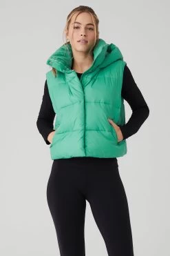 Gold Rush Puffer Vest - Lettuce