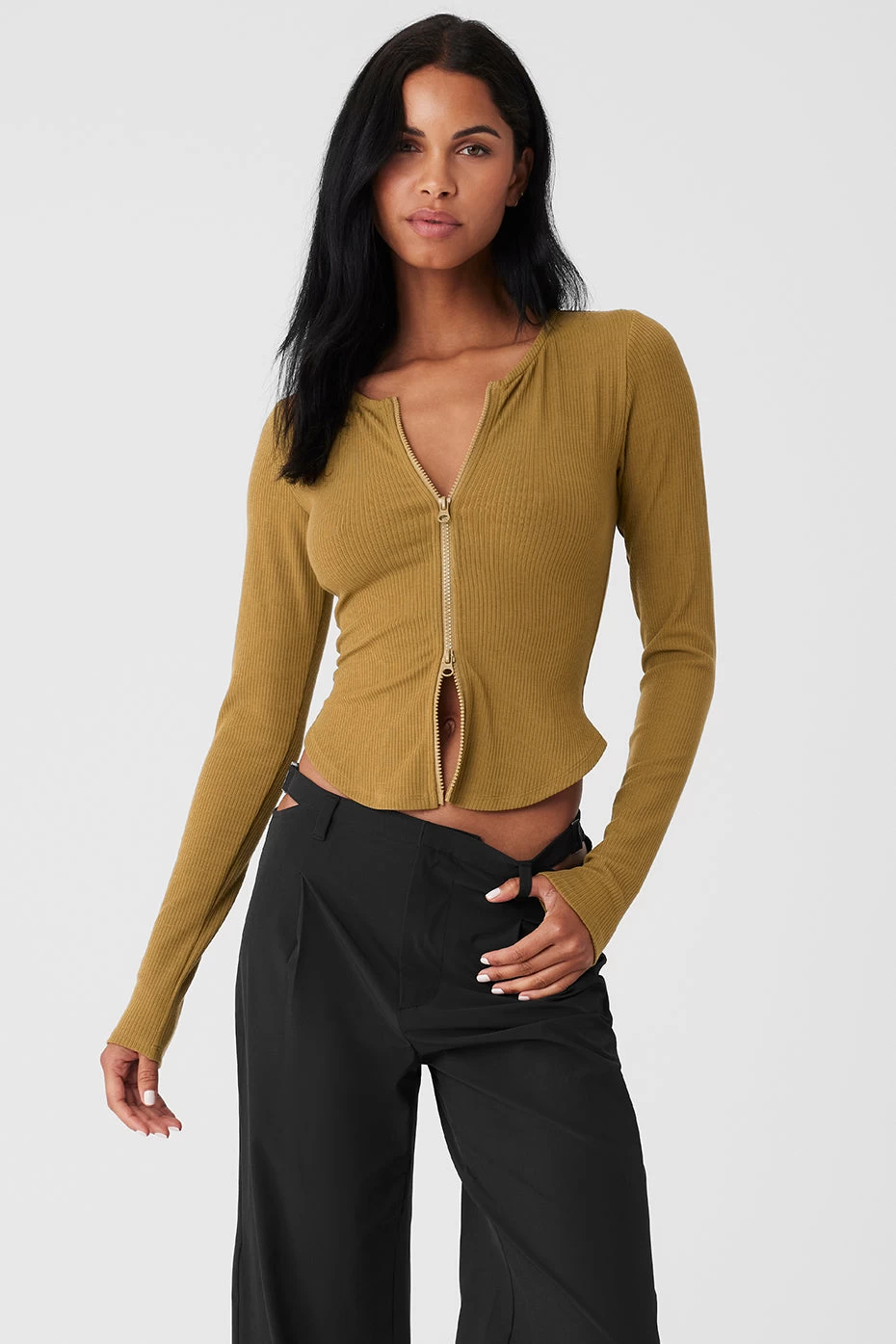 Ribbed Stardust Jacket - Golden Olive Branch - Image 2