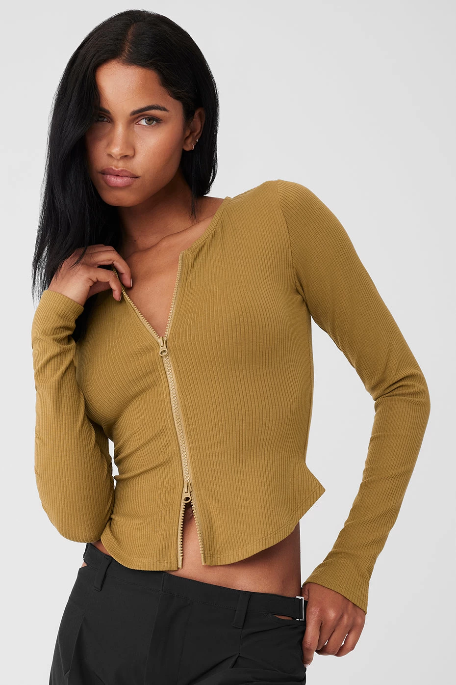 Ribbed Stardust Jacket - Golden Olive Branch - Image 5