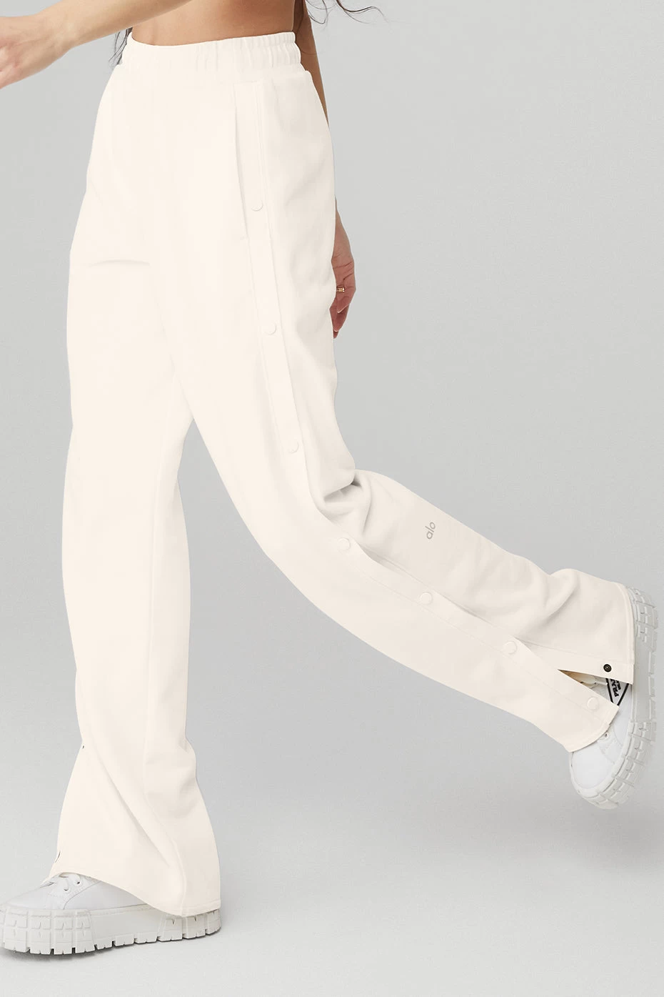 Courtside Tearaway Snap Pant - Ivory - Image 3