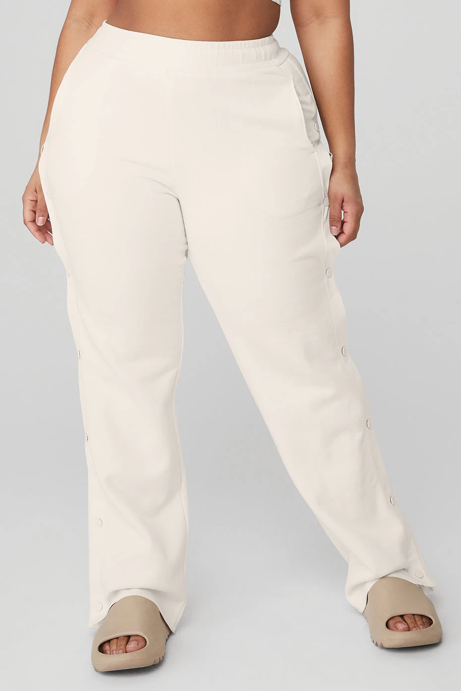 Courtside Tearaway Snap Pant - Ivory - Image 5