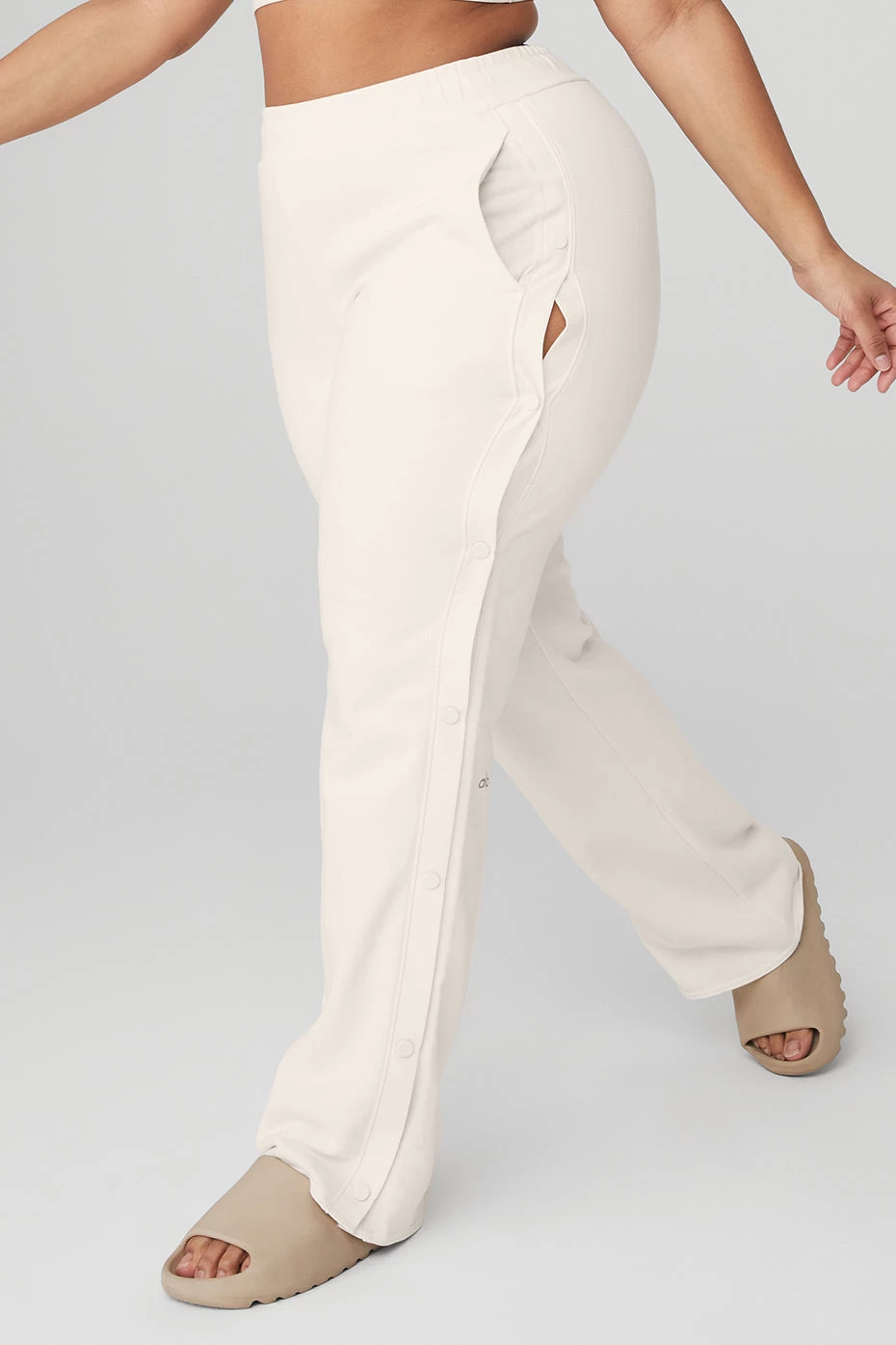 Courtside Tearaway Snap Pant - Ivory - Image 7