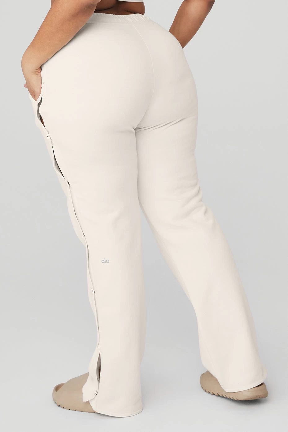 Courtside Tearaway Snap Pant - Ivory - Image 6