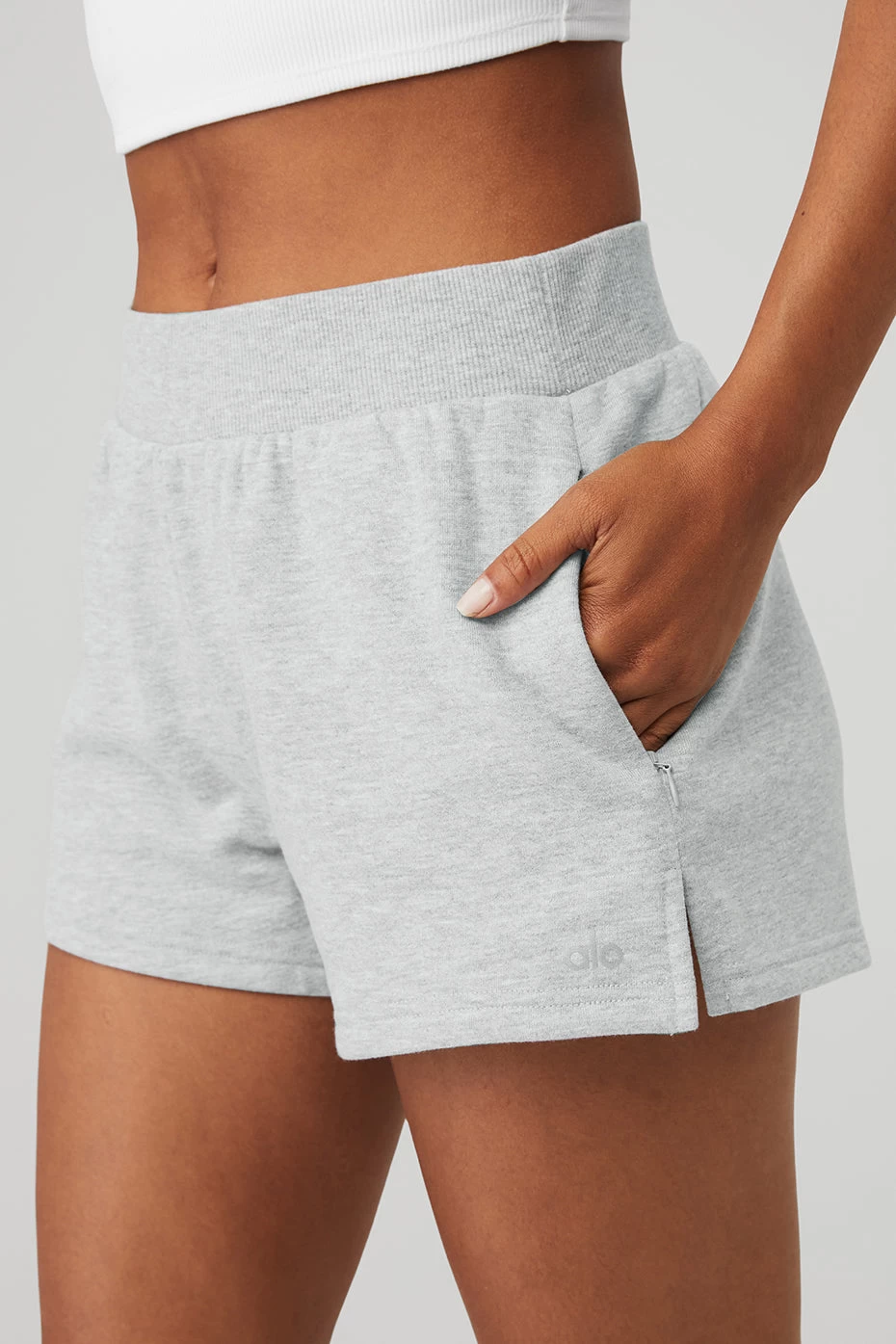 High-Waist Headliner Short - Athletic Heather Grey - Image 4