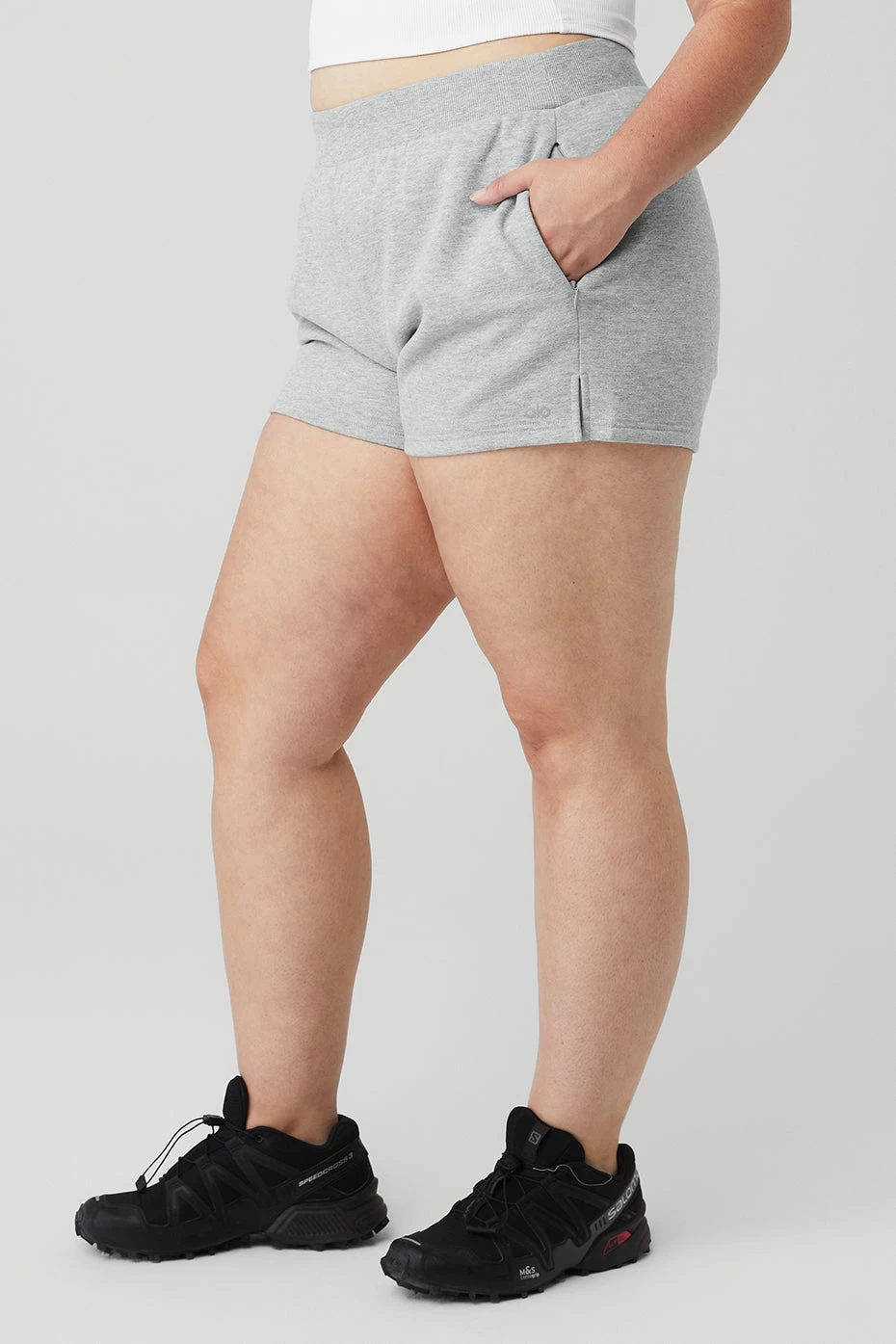 High-Waist Headliner Short - Athletic Heather Grey - Image 7